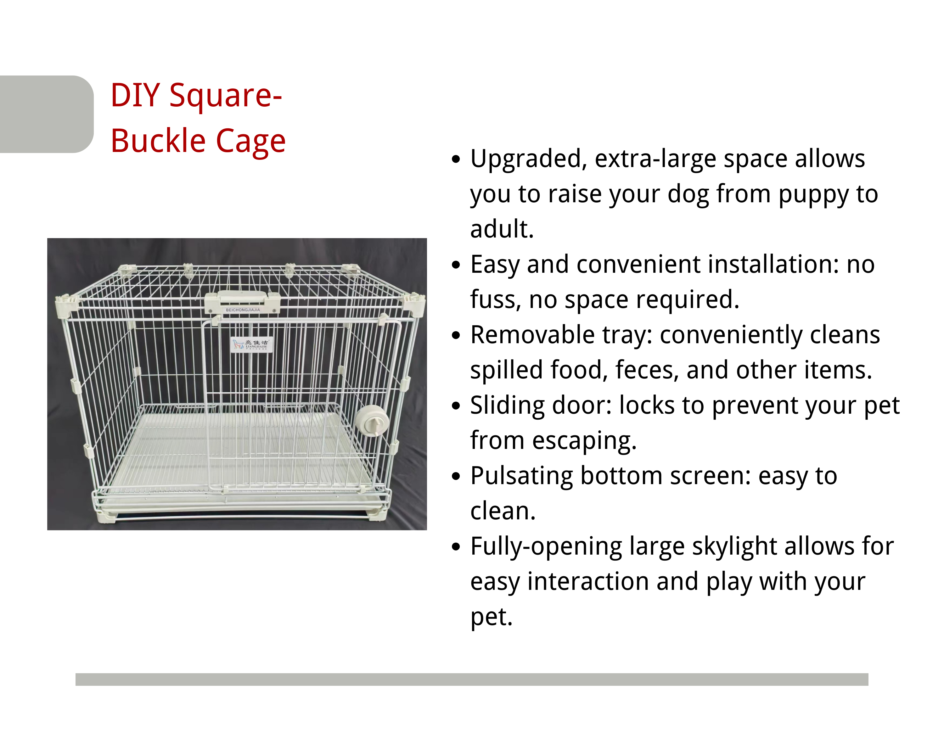 Extra-large space Ultra-high definition High-height and thickened chassis Ultra-safe material PP Side-lock design for easy disassembly.png